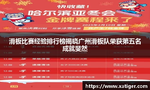 滑板比赛经验排行榜揭晓广州滑板队荣获第五名成就斐然